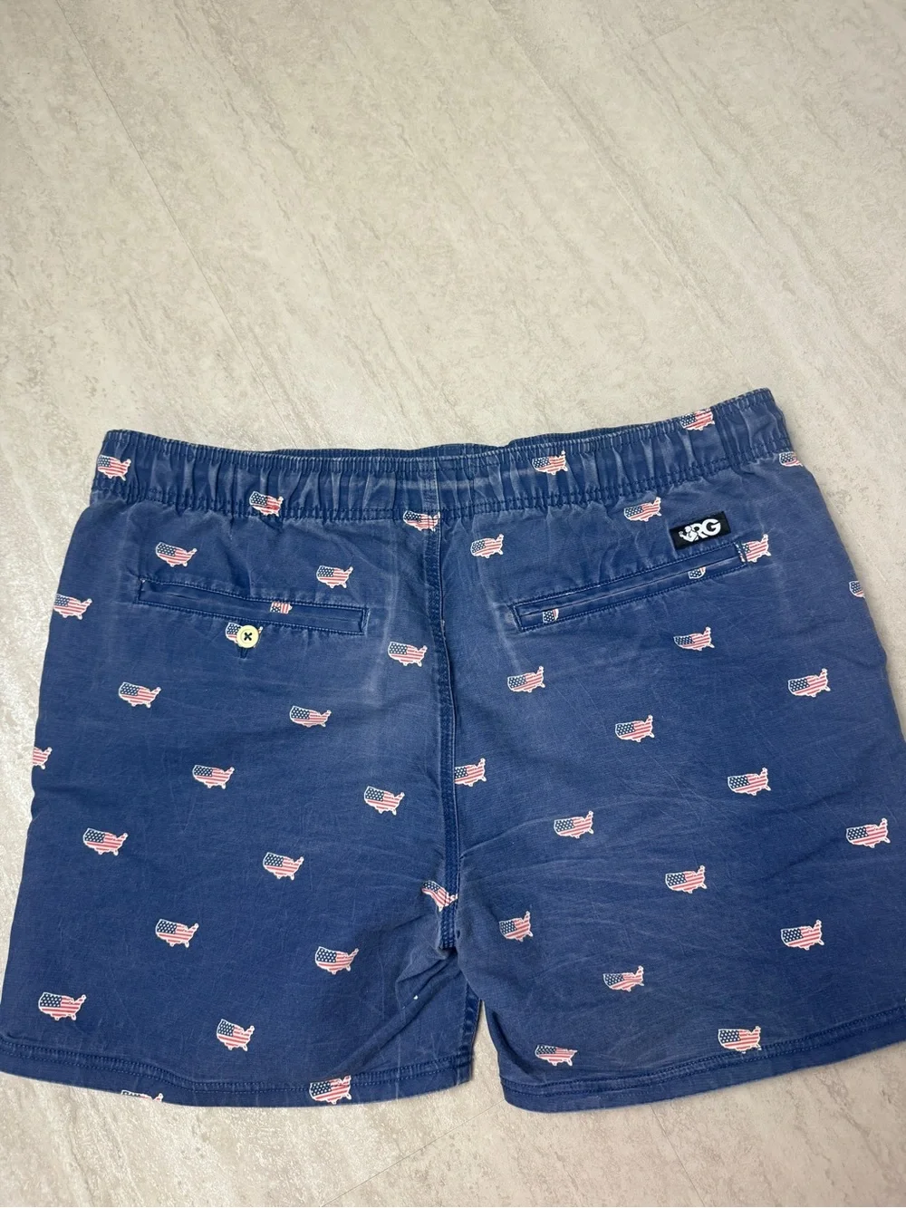 Rowdy Gentleman USA board trunks America swim trunks patriot shorts - Picture 8 of 11